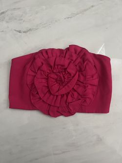 Shein 3D floral tube top 