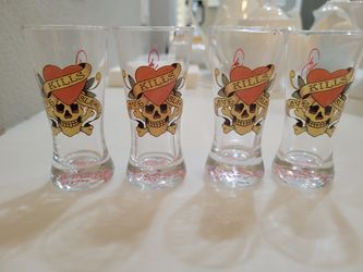 Ed Hardy Set Of 4 Shot Classes