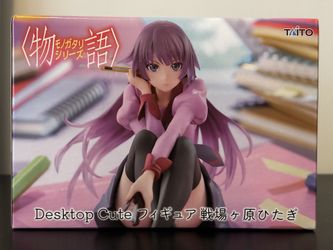 Monogatari Series Hitagi Senjougahara Desktop Cute Figure TAITO New Sealed