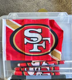 49ers car flag