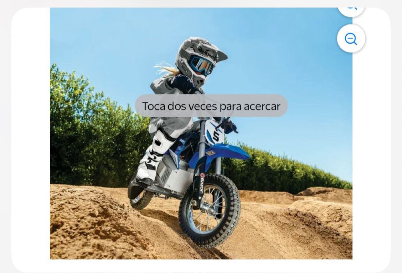 Razor MX350 Cohete de Suciedad Azul, Bicicleta de Suciedad Eléctrica en Miniatura de 24 V, hasta 14 mph, para Niños Mayores de 8 Años
