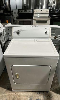 White Kenmore Dryer with AutoDry Feature