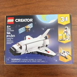 LEGO Creator 3 in 1 Space Shuttle Building Toy for Kids, Creative Gift Idea for Boys and Girls Ages 6 and Up, Build and Rebuild this Space Shuttle Toy