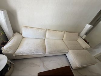 Off white cream sofa