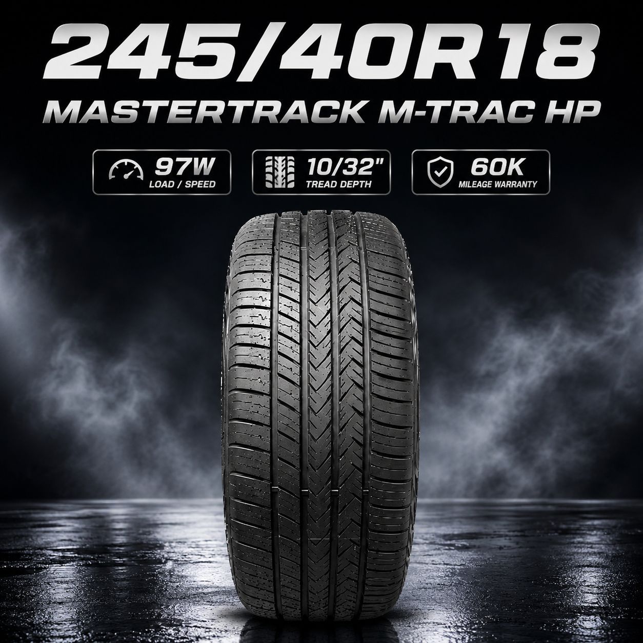 🔥 245/40R18 Mastertrack M-Trac HP Tires 🔥