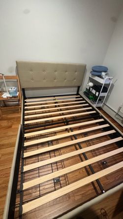 Allewie Queen Size Upholstered Storage Bed Frame