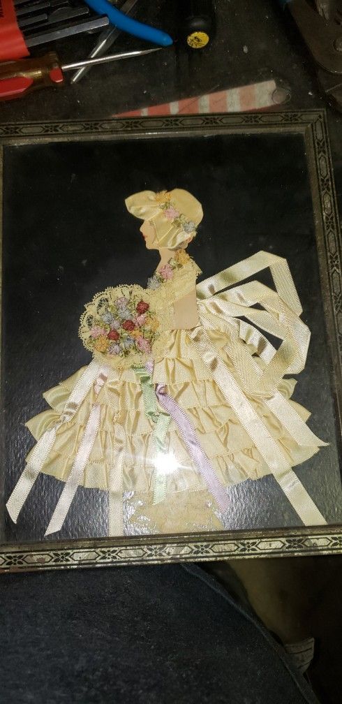 Ribbon Doll Picture Porcelain Dolls Mache Plates