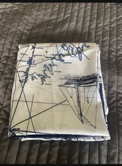 Fabric Shower Curtain Nautical (with Rings)