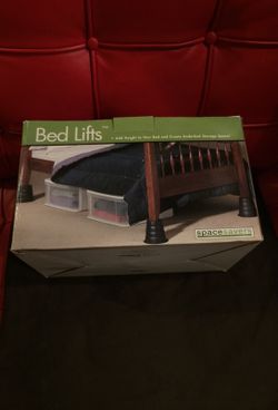 Bed Lifts - Set of Four Black - NEW