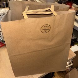 Paper Gift Bags (60) - With Thank You For Celebrating With Us Stickers