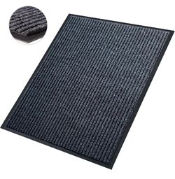 Front Door Mat,4'x5'Indoor Outdoor Door Mat,Heavy Duty Durable Welcome,Commercial Floor Mats Inside Outside Entrance, Waterproof All-Season, All-Weath