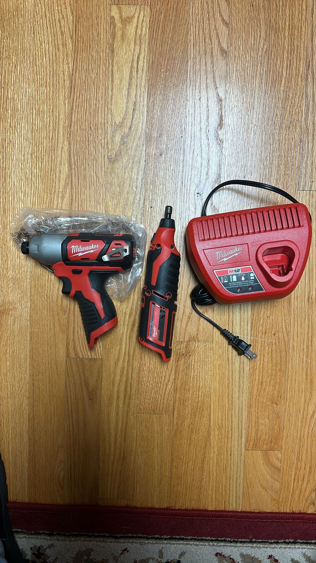 M12 Impact , Rotary Tool And Charger.