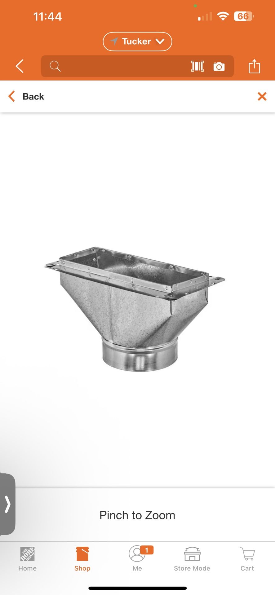 12 in. x 4 in. to 6 in. Universal Register Box with Flange