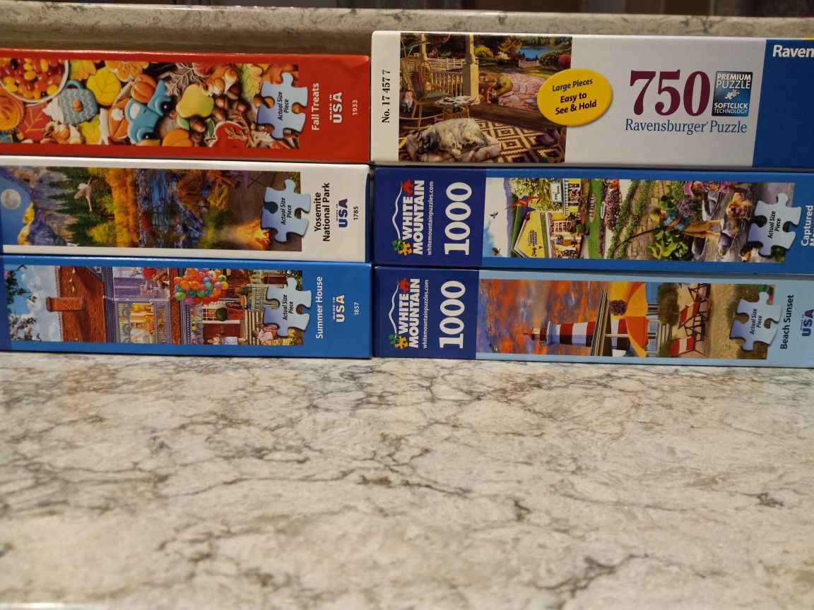 White Mountain And Ravensburger Jigsaw Puzzles