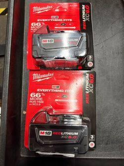 Milwaukee battery xc6.0 pack of 2