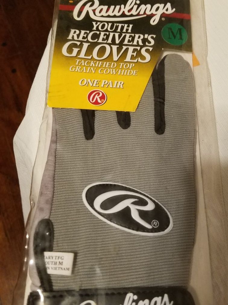Rawlings Youth Receiver's Gloves 1 Pair Size M