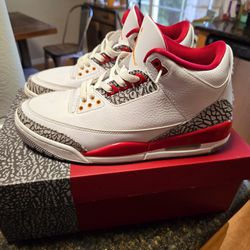 Air Jordan 3 Cardinals Size 9 $125