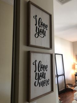 Set of decor signs