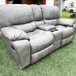 Rocker recliner loveseat sofa