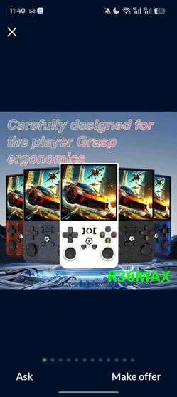 Retro Handheld Game Console R36S – 10,000+ Games – Multiple Colors – Brand New