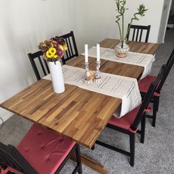 IKEA Dining Table And 6 Chairs Set