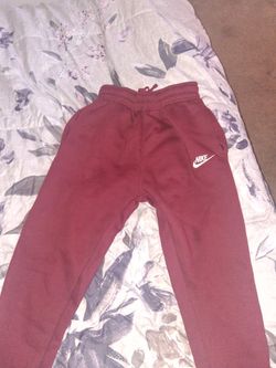 Burgundy Nike Sweat Pants