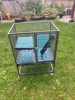 Two-Level Small Animal Wire Cage