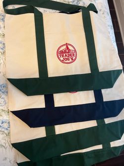 Trader Joe’s LARGE canvas tote-New