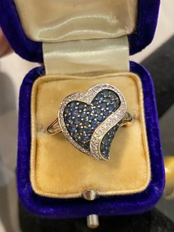 10K GOLD SAPPHIRE RING