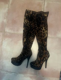 Leopard Print 7 1/2 Boots