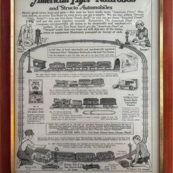  Vintage American Flyer Trains Framed Print