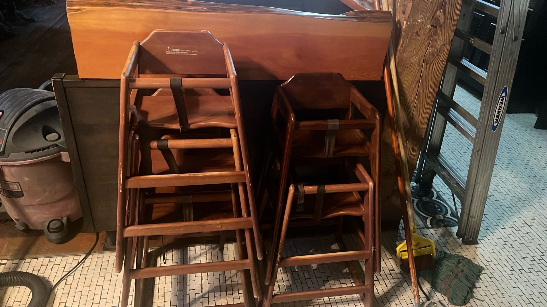 Restaurant Wooden High chairs-5