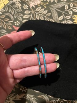 Sterling and turquoise earrings