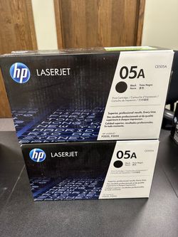 HP LaserJet 05A CE505A Black Toner Cartridge – Lot of 2