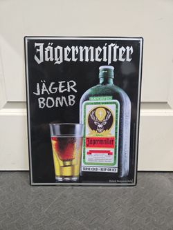 Jagermeister tin sign