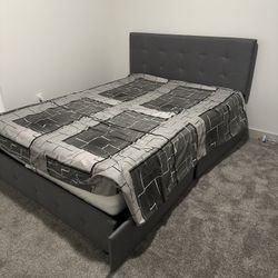 Queen Bed With Mattress 