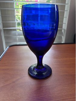 Cobalt Blue Goblet