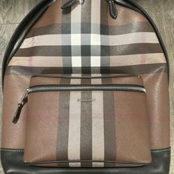 Burberry Backpack Jett Giant Check Canvas