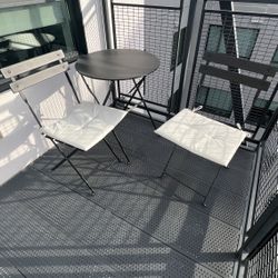 Grand patio 3pc Bistro Set (Black)