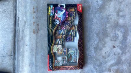 Paldean fates great tusk ex and iron treads premium collection