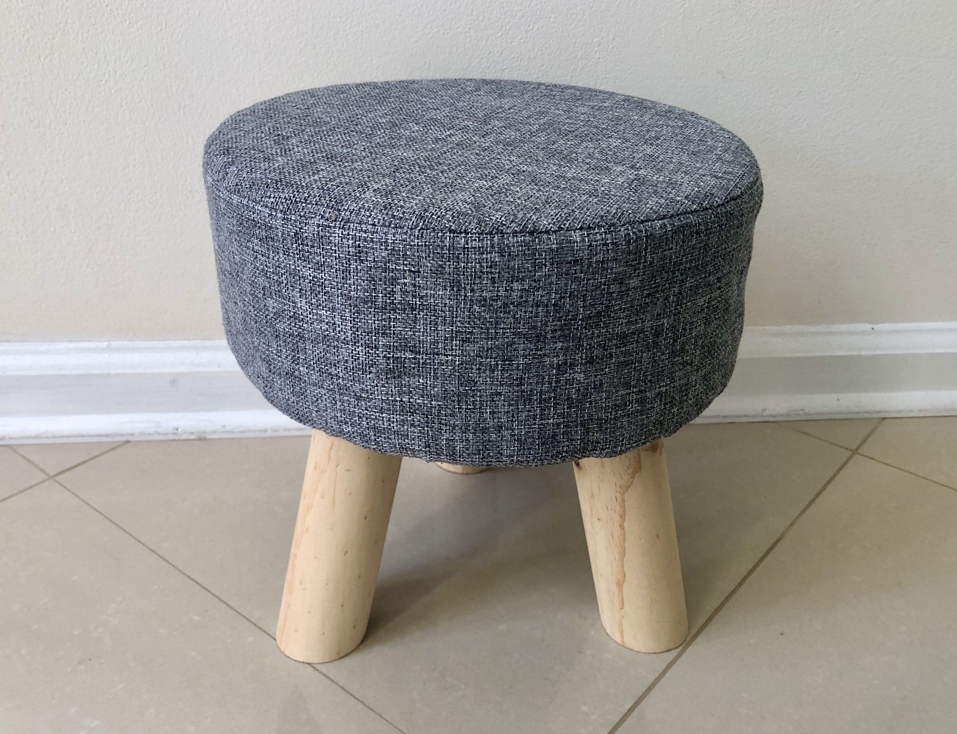Custom Footstool Ottoman W/ 3 Legs !
