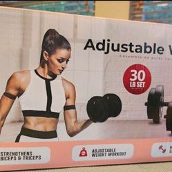 30 lb Adjustable Weight Set - New In Box