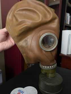 Soviet Russian Military USSR Gas Mask GP-5 Grey Rubber CFF3 PPE