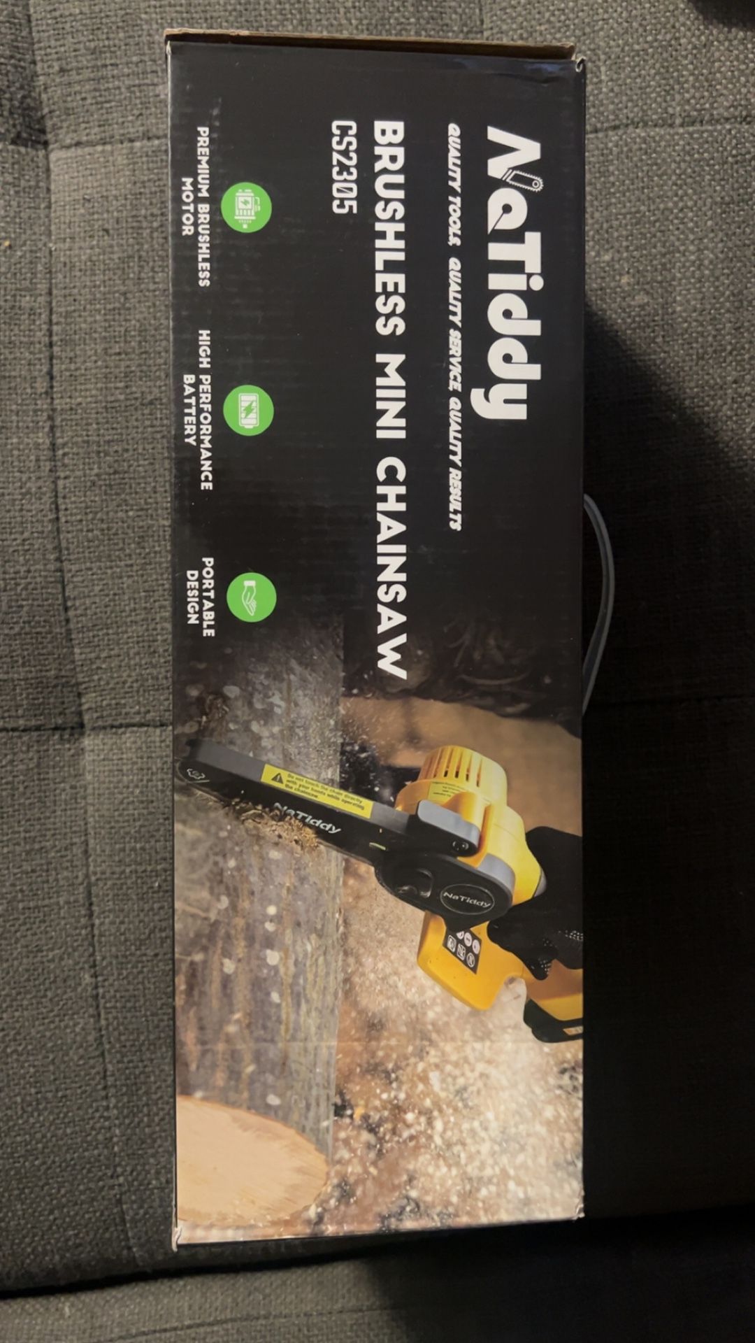 NaTiddy brushless mini chainsaw