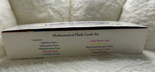 Complete Math Flash Cards Set – Educational Learning Cards for Kids/Classroom
