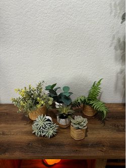 Bundle of small artificial plants