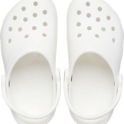 Fashionable thick-soled Crocs for women white