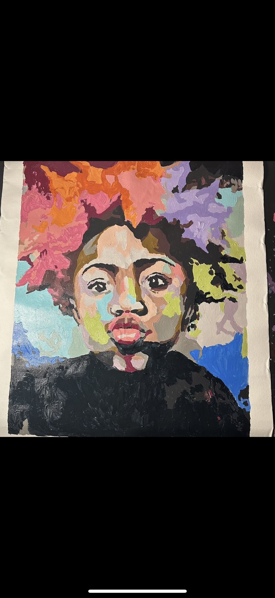 16x20 Colorful African American Girl