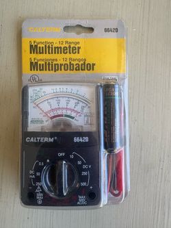 Commercial Electric Analogue Multimeter tests AC/DC Voltage MODEL M1015B