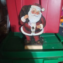Wooden Stand Up Santa 